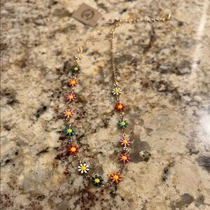 NWT- Floral Multicolor Necklace
